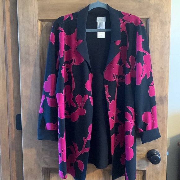 Susan Graver Jackets & Blazers - Susan Graver Liquid Knit Fusion Jacket LP